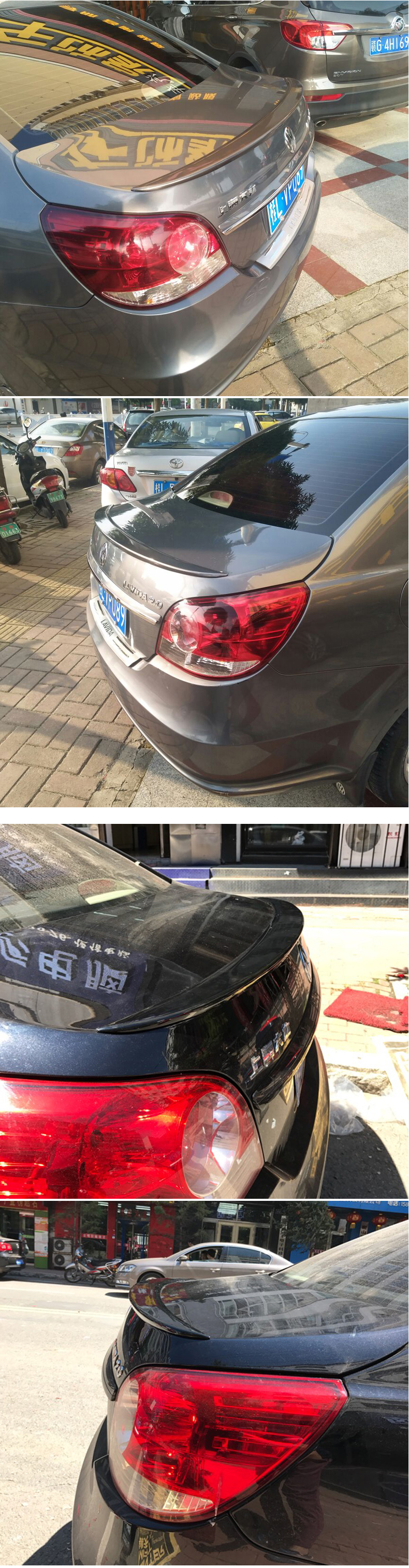 Dành riêng cho Volkswagen 07-12 cánh đuôi LaVida cũ 13-14 LaVida mới sửa đổi 15-17 mới không cần đấm - Sopida trên cánh gió đuôi xe hơi