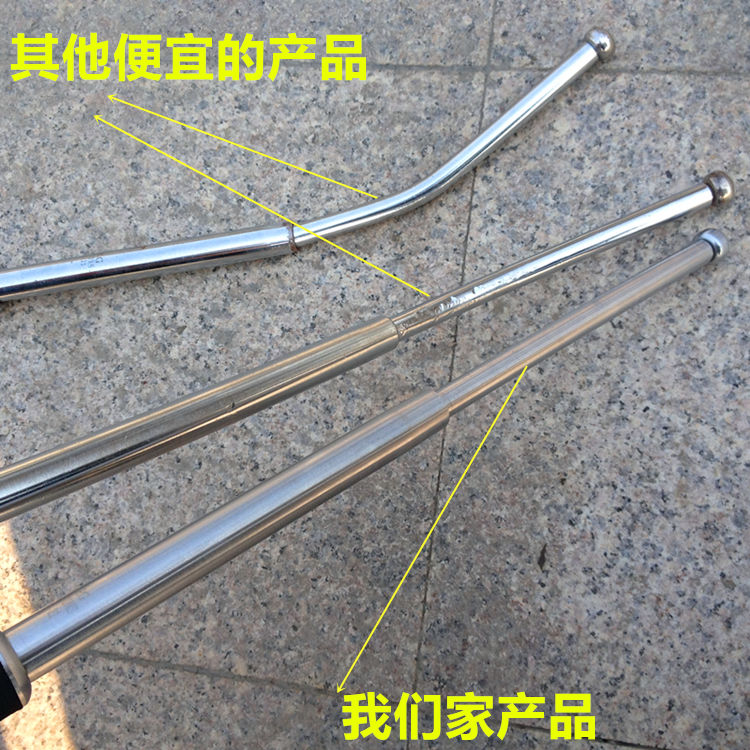 Kính thiên văn Crowbar Tự bảo vệ Cây gậy ngắn Ba phần dài Vật lộn Xe ô tô Vũ khí tự vệ Thiết bị an ninh Thiết bị Thép cứng Cây gậy - Taekwondo / Võ thuật / Chiến đấu găng bn