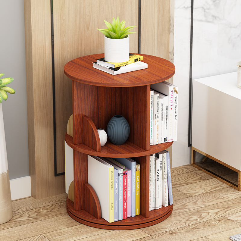 [USD 92.32] Creative rotating bookshelf 360 degree moving bookcase