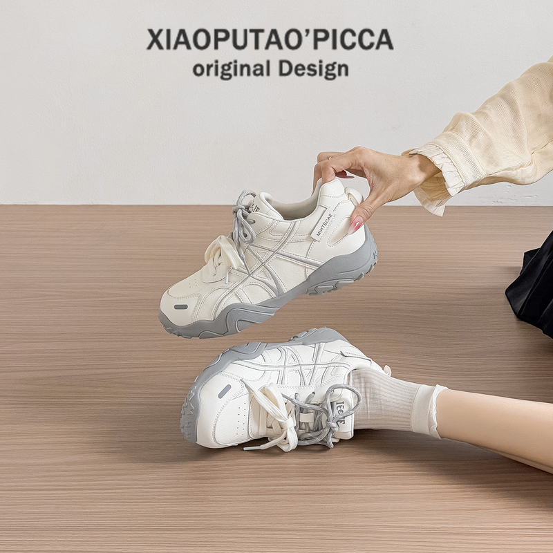 Super Comfortable~ Women's Height-Increasing Moral Training Shoes 2026 Summer New Thick-Soled Forrest Gump Sneakers, Super Popular Shoes