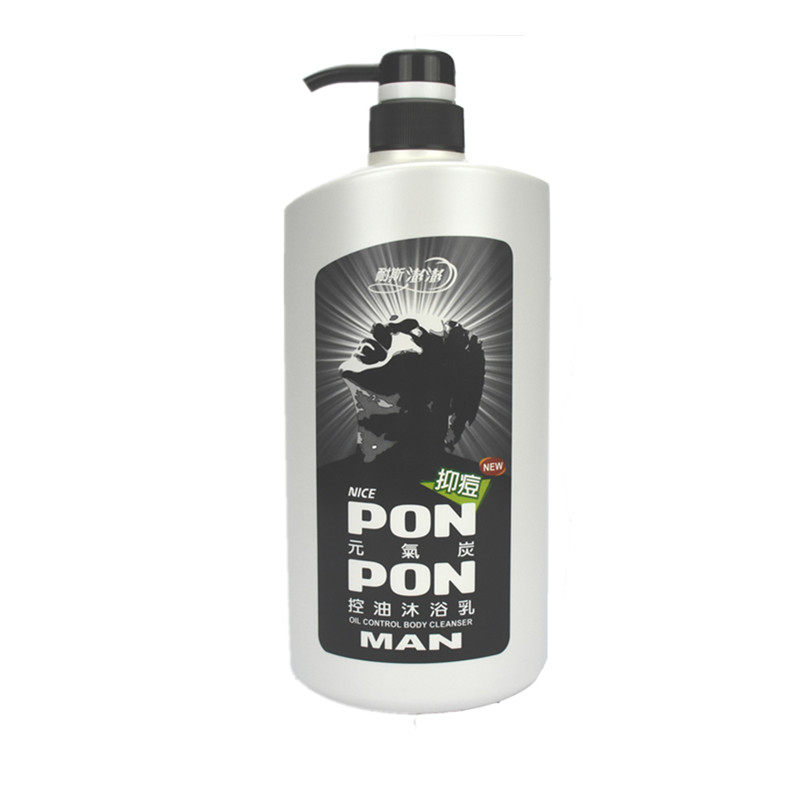 Taiwan Pengpeng vitality charcoal shower gel men's cologne oil control antibacterial fragrance bath lotion lasting fragrance shower gel