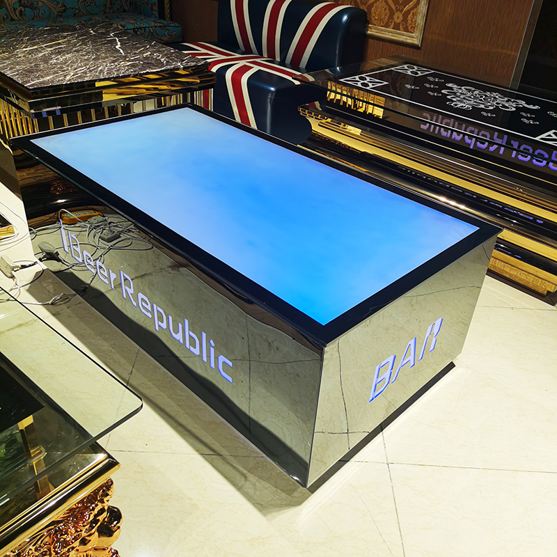 Set to be a KTV cassette sofa tea table Round L Type U corner Corner Cassetto Sholuminescent Bar Table Bar Table