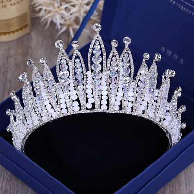 Chinese costume hair accessories Bride Big Crown Korean Bride Marriage Headdress= Wedding Dress= Form Crystal Jewelry Photographic Crown