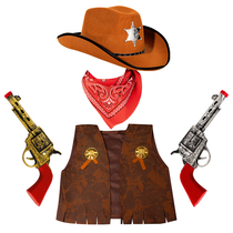 Halloween costume boys and girls western cowboy adult children parent-child performance annual party costume COS suit