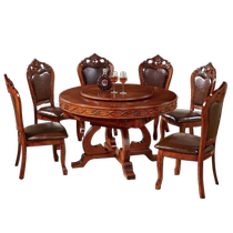 Baiquexizhu solid wood mahjong machine fully automatic dining table dual-purpose luxury home dining chair round table electric mahjong table