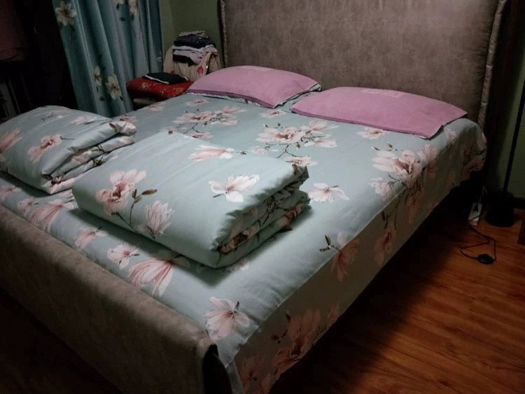 tấm bông mảnh duy nhất của bông dày denim 100% 1.5m1.8m2.0 đôi trải giường chăn một mảnh đơn giản - Khăn trải giường drap phủ giường