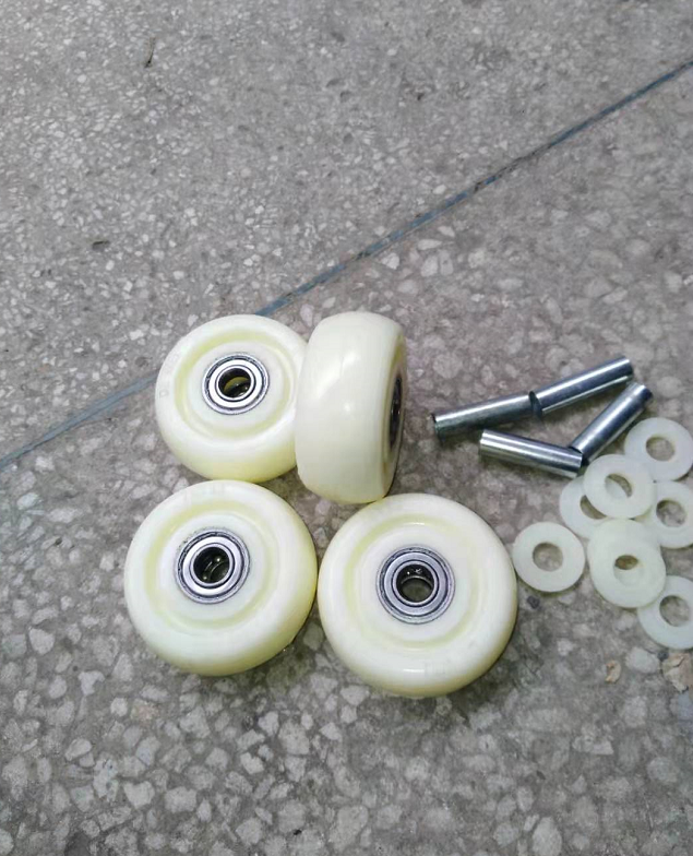 Full of four national 3-inch light nylon double bearing single-wheel wheel wheel wheel-wheel flat wheel pushwheel