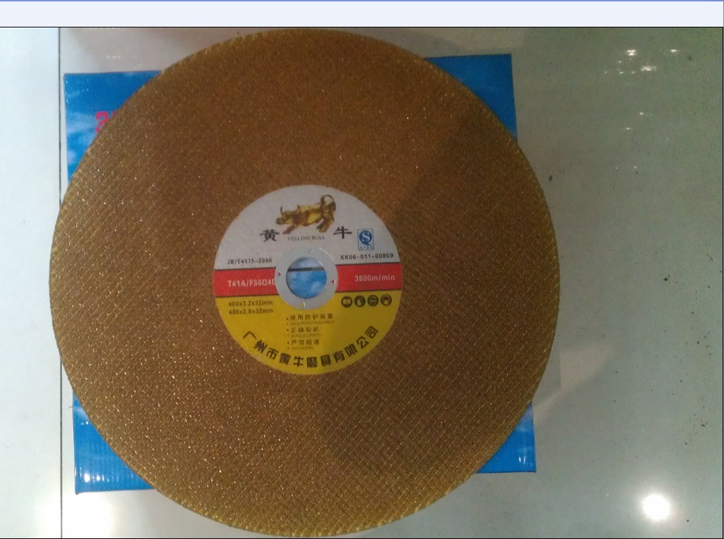 Scalper cutting resin grinding wheel 350*2 5 400*2 8*32MM yellow stainless steel special cutting sheet