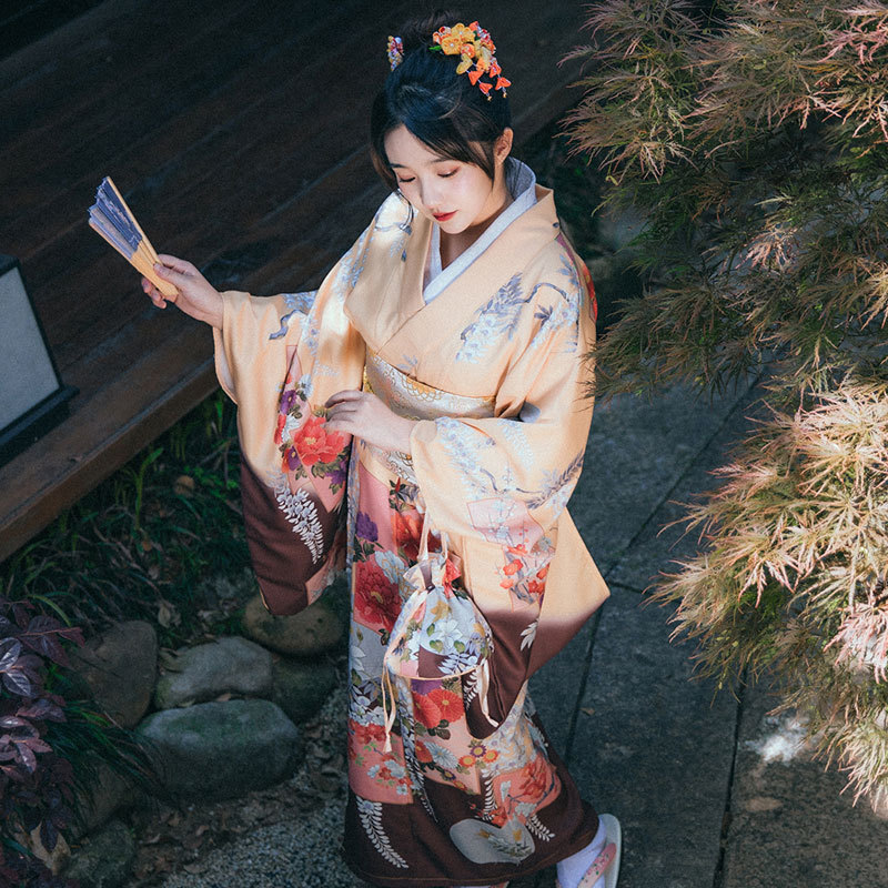 Japanese-Style Yukata Modified Version Kimono Japanese Divine Maiden Modern Traditional Japanese Kimono