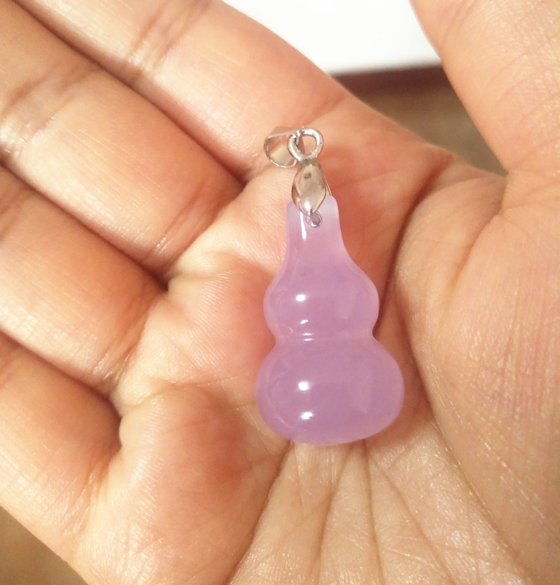 Shaanxi Lantian jade natural hibiscus jade pendant jade pendant chalcedony jade pendant 2 6*1 5 SF