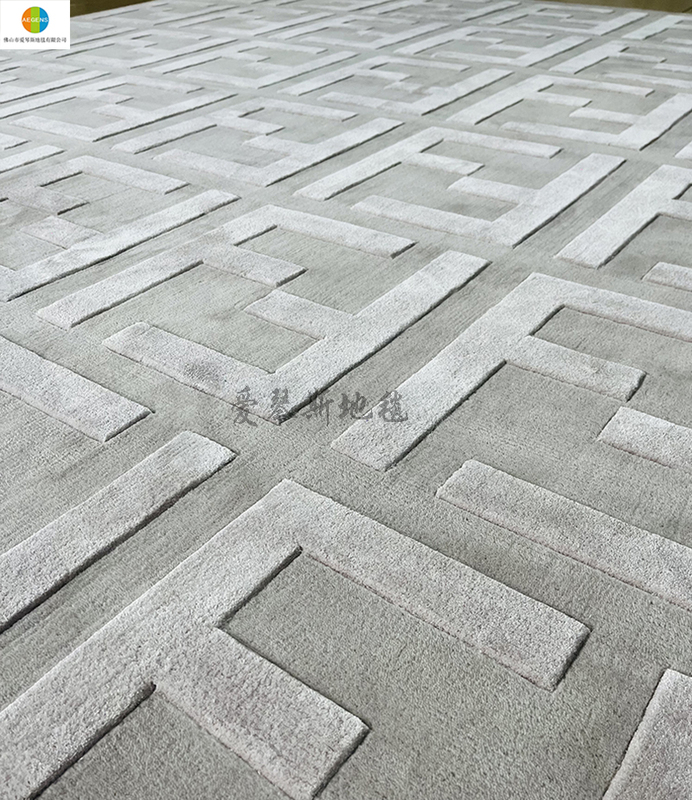 ins Big Brand F New Zealand Imported Wool and Silk Pure Handmade Carpet for Living Room and Bedroom, Full Coverage Bedside Trendy Foreign Trade Carpet