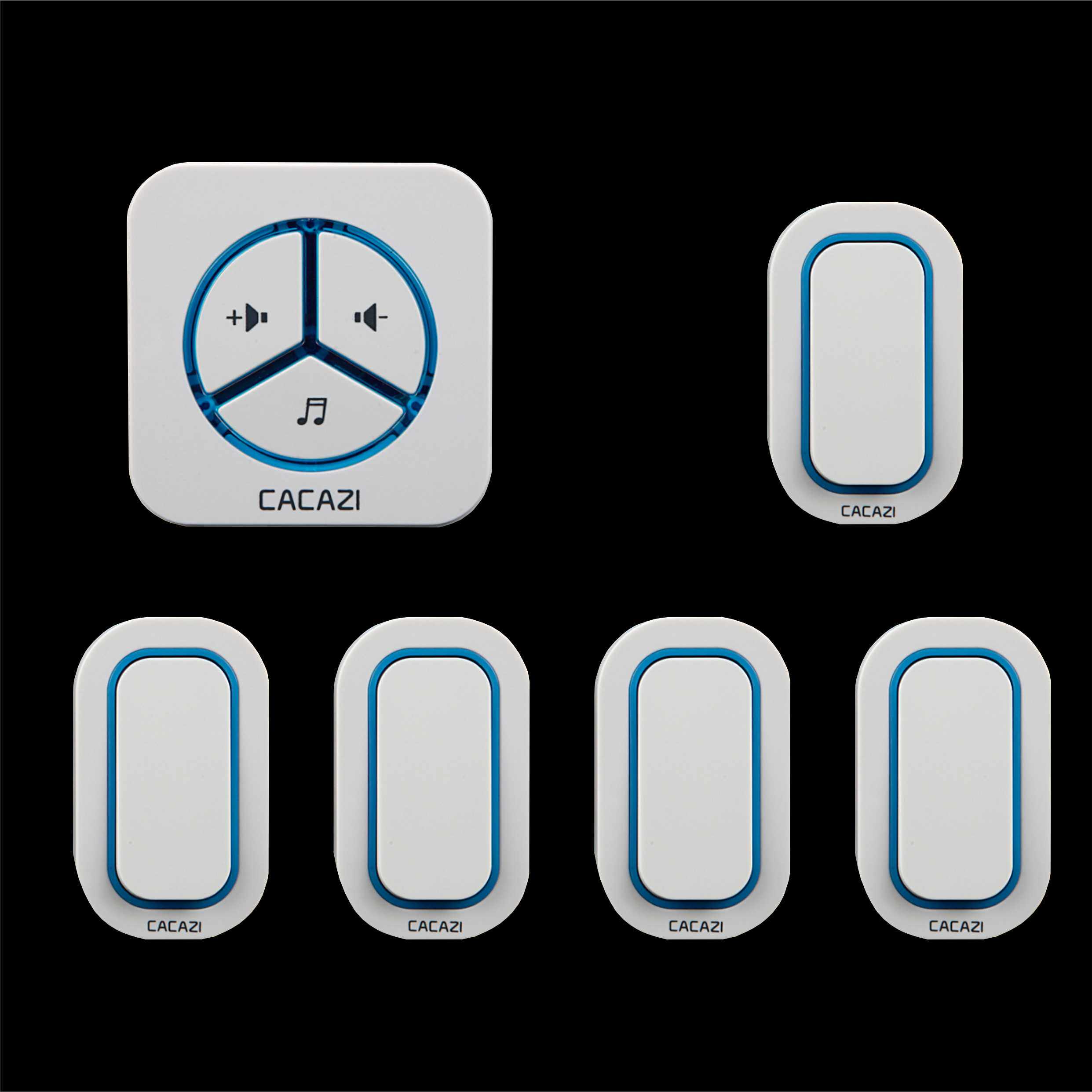 Wireless Doorbell Remote Control Doorbell Home Wireless AC Electronic Doorbell 5 to 1 5 to 2 5 to 3 5 to 4