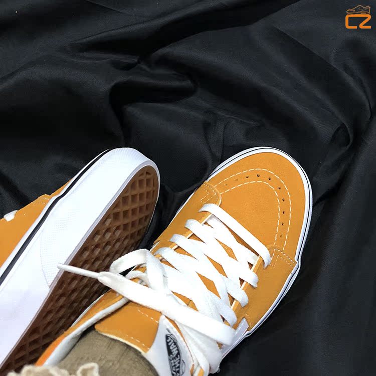 Giày tăng trưởng vans sk8-hi vàng cam xanh cao cổ điển giày nam và nữ giầy thể thao