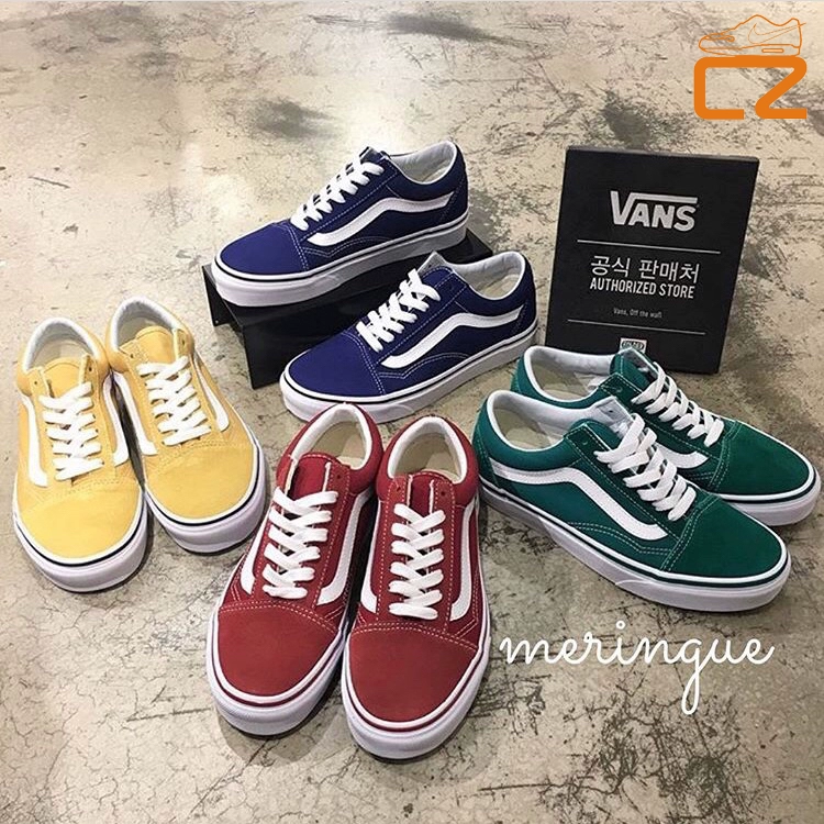 Tăng trưởng giày vans os xác thực cổ điển nam giới và phụ nữ vài giày vải vàng xanh xanh hồng