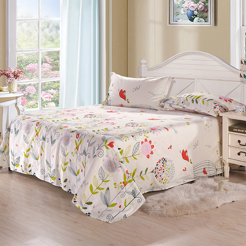 Yoga Lijiang South Flower Vine Linen Single Piece Pure Cotton 1 2 m 1 5m Total Cotton 100% Cotton Fields Garden Flowers Single Double