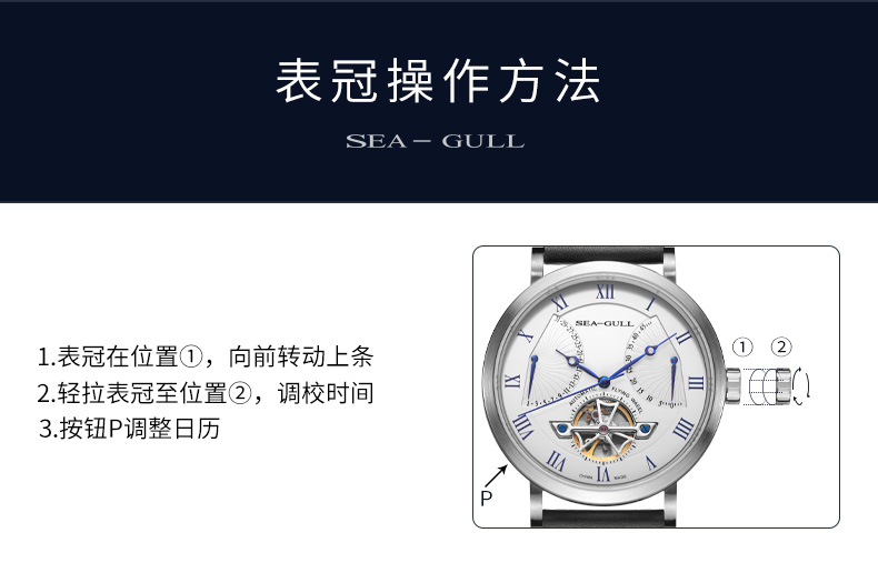 海鸥 Seagull 2018理念 自动机械表 新飞轮多功能运动手表 图14