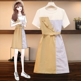 Летняя юбка, платье, большой размер, в западном стиле, подходит для полных девушек, по фигуре