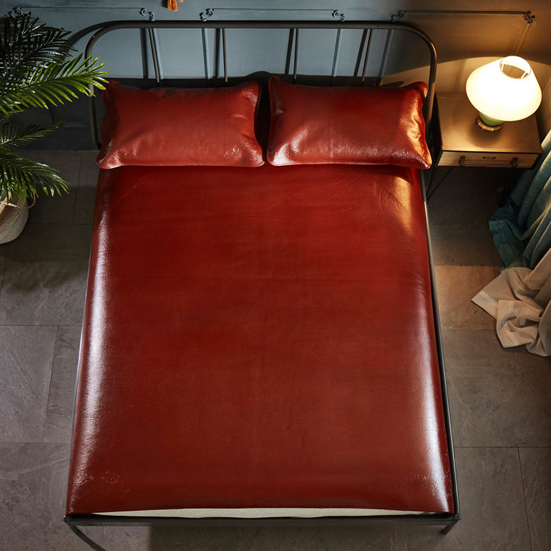 Special Price Bull Leather Mat Head Layer Buffalo Leather Mat 1 5m1 8 m bed Three sets genuine leather 1 2 Custom Soft Mat Hard Mat