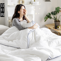 Super soft velvet spring and autumn quilted cotton autumn and winter thick quilt European and American version quilted warm cotton dormitory quilt core