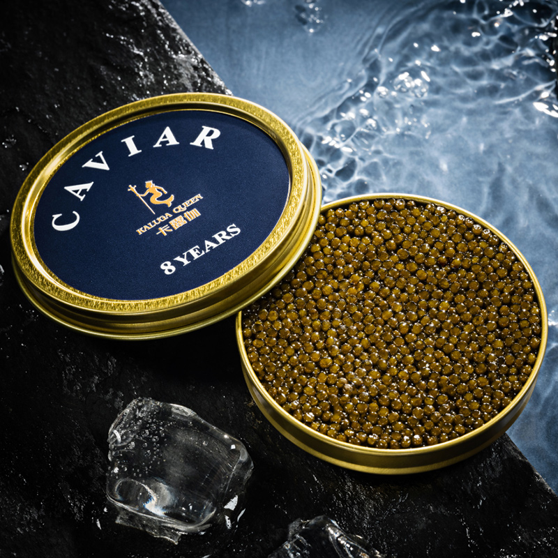 Karuga 8 years raw sturgeon caviar ready-to-eat black fish seed sauce Canned Sushi Cuisine 50g