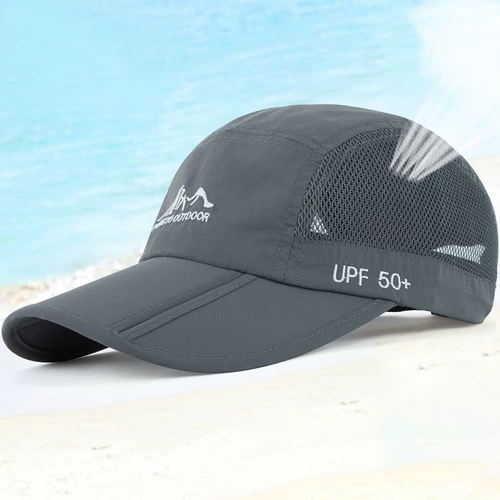 Портативная шапка, спортивная кепка, солнцезащитная шляпа, осенняя складная быстросохнущая бейсболка