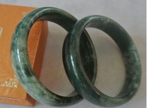 Natural Jade Guizhou Cui Bracelet Dark Light Color Two comparable to beautiful jade
