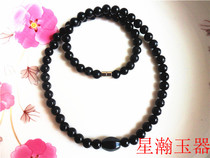 天然墨绿玉石项链 漂亮大方  强磁保健玉石 墨绿玉项链 玉石项链