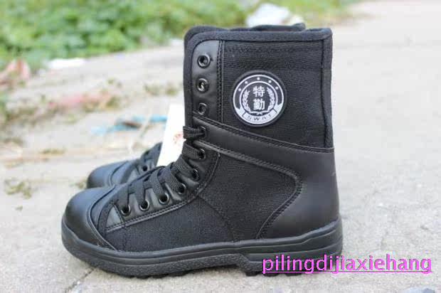 Bottes militaires pour homme en toile - Ref 1401535 Image 12