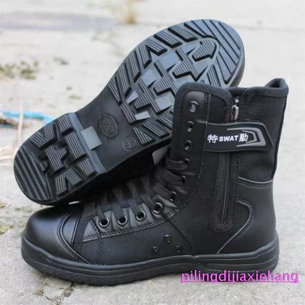 Bottes militaires pour homme en toile - Ref 1401535 Image 7