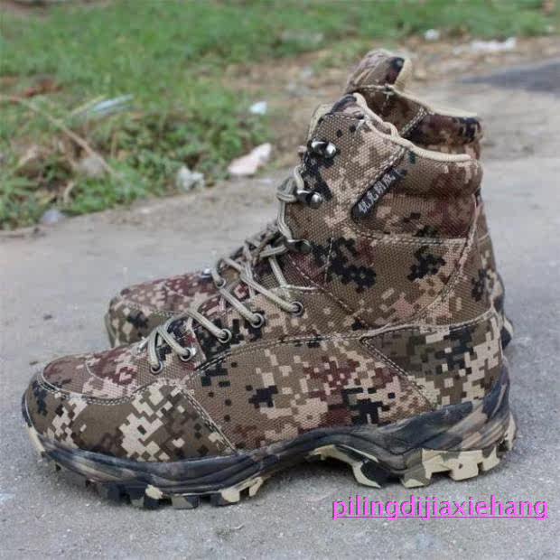 Boots militaires pour homme en toile - Ref 1399325 Image 14