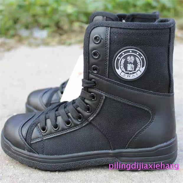 Bottes militaires pour homme en toile - Ref 1401535 Image 6