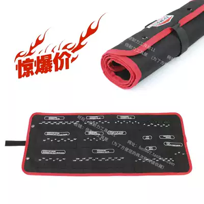 European and American custom super multi-partition professional batch head storage tool bag Wall-mounted drill bit screwdriver head classification roll bag