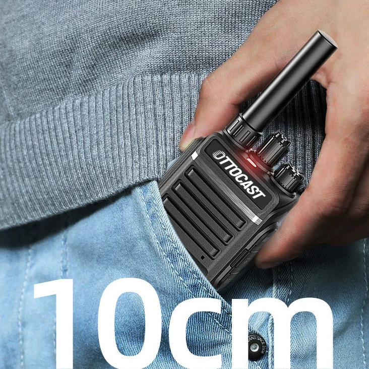 Миниатюрная портативная рация OTTOCAST с USB-зарядкой, радиус до 1–4 км