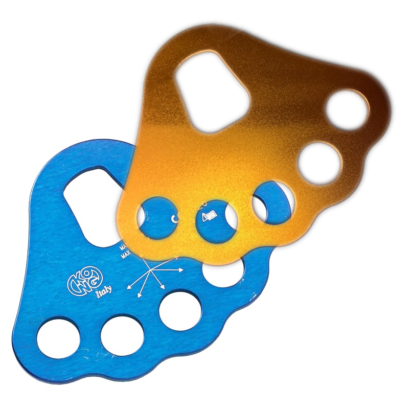 Italian KONG climbing lift fire rescue six-hole 30kn rope rescue force plate force plate