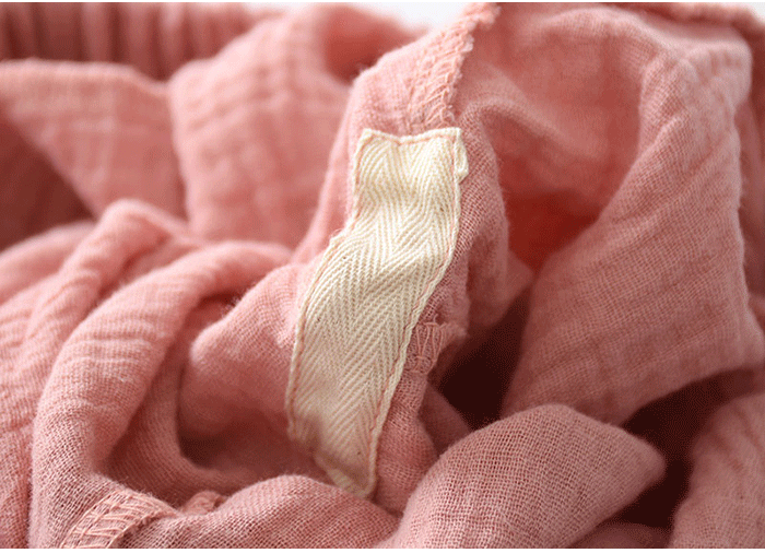 Bộ đồ ngủ bằng cotton nguyên chất cho phụ nữ mùa xuân và buổi sáng đi dạo giải trí gạc lỏng phần mỏng bảy điểm quần chân rộng có thể mặc quần nhà - Quần tây quần cotton nam