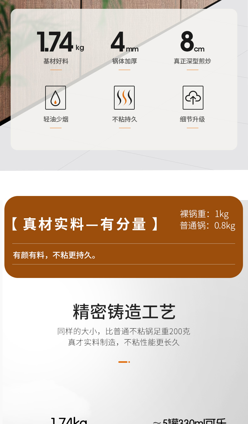 苏泊尔 不粘锅炒锅 28cm 图2