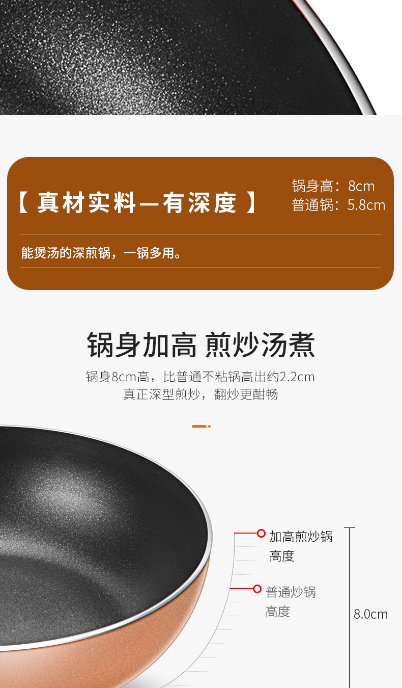 苏泊尔 不粘锅炒锅 28cm 图4