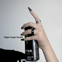 Matte matte cut face ring for men and women couples youth trend wear jewelry Simple never fade titanium steel