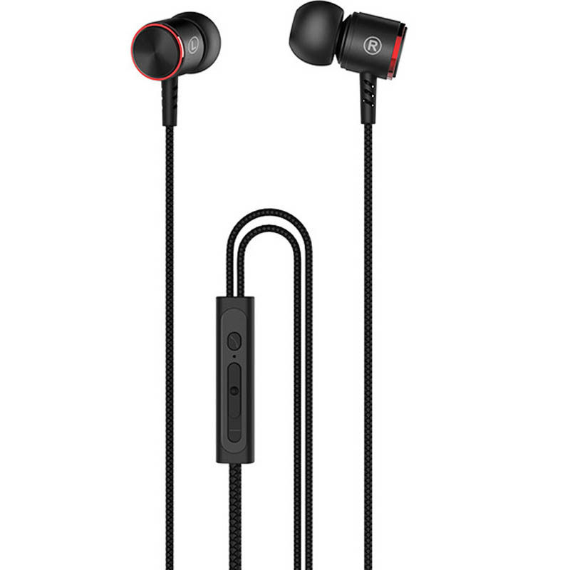 Headphone in-ear cable HOCO High sound quality Noise Reduction Line Control with wheat bass hifi earplugs headset with microphone