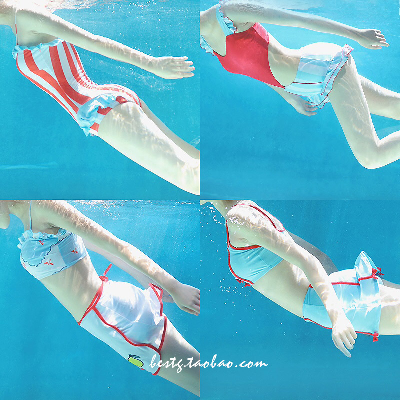 Retro Day Ensemble Cute Pure Desire Wind Teenage Girl Two Style Swimsuit Dress Superior Sensual Bliss Spa Swimsuit Women Summer