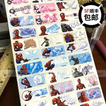 Spider-man venom boy male baby cartoon name sticker Name sticker Taiwan genuine waterproof wear-resistant