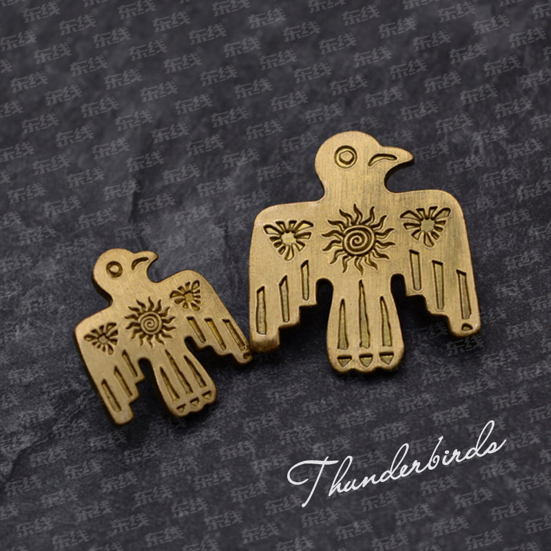 American Indian Sun God Thunderbird Totem Thoracic Acupuncture Horse Nails Ancient Totem Chest and Chest Badge Badge