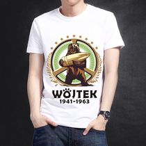Military Fans World War II Poland Fighting against German Bears Shell Bear WOJTEK Short Sleeve White Printed Men's T-shirt