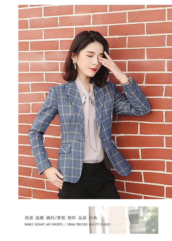 Áo kẻ sọc nhỏ phù hợp với áo khoác nữ dài tay mùa xuân và mùa thu mới sang trọng giản dị kích thước lớn áo sơ mi ngắn phù hợp với nữ là mỏng quần áo thời trang nữ