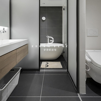 Toilet tile 300x600 simple modern toilet kitchen dark gray wall tile balcony bathroom non-slip floor tiles