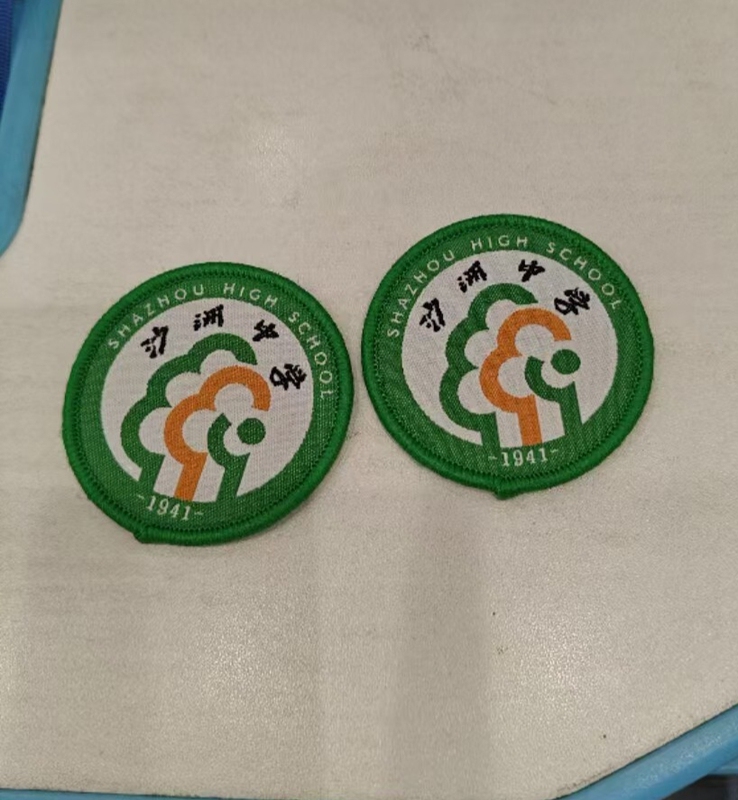 Zhangjiagang Shaizhou High School, Shaizhong, School Emblem, Badge, Chest Badge, in Stock, Single Price Is 5 Yuan