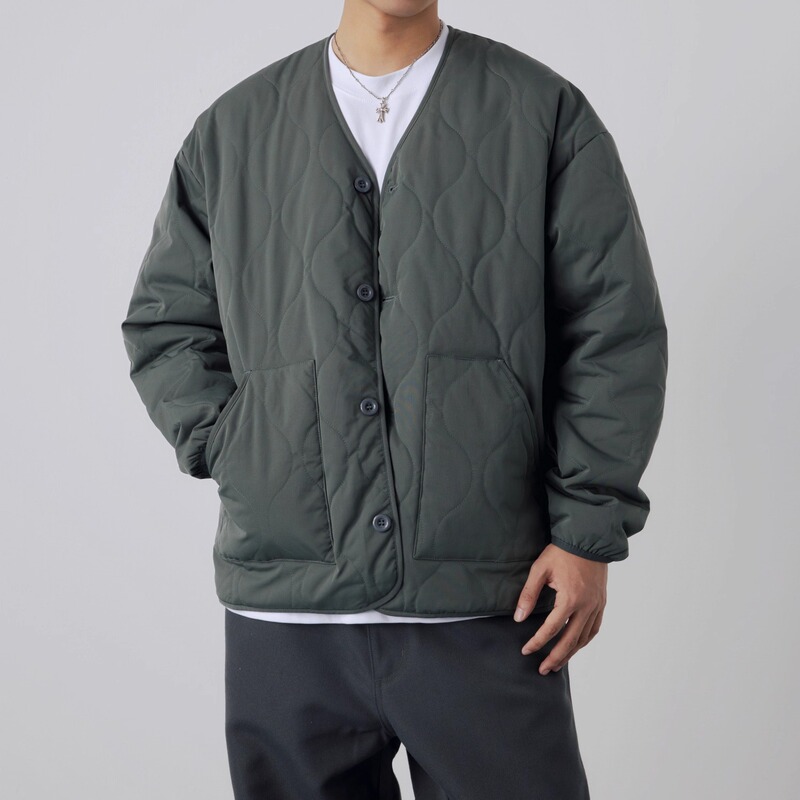 Paxom Autumn and Winter Teflon Three-Proof Sorona Collarless Padded Inner Jacket Cotton Coat Quilted Jacket for Men Paxom Autumn and Winter Teflon Three-Proof Sorona Collarless Padded Inner Jacket Cotton Coat Quilted Jacket for Men