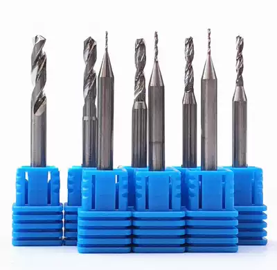 Integral tungsten steel thick shank drill nozzle Small diameter aluminum drill 1 25-2 35mm large shank alloy drill Amber drill bit