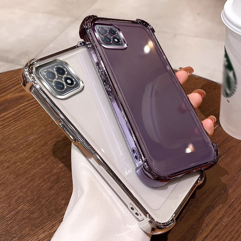 Four-Corner Airbag Anti-Drop Case Suitable for Oppo A72, Transparent A72 Shell, Pdym20 Anti-Drop, Pdyt20 Soft Case, Full Coverage Soft Tpu Case, Simple and Stylish, Trendy and Cute Protective Case