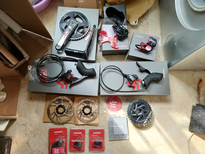 Boxed Genuine Sram Axs Force Road Bike Wireless Electronic Disc Brake Transmission Kit 12-Speed Large Set